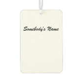 Gemini Zodiac Symbol Standard von Kenneth Yoncich Autolufterfrischer (Rückseite)