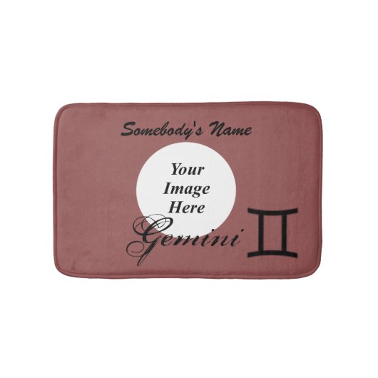 Gemini Zodiac Symbol Standard von Kenneth Yoncich Badematte (Vorderseite)