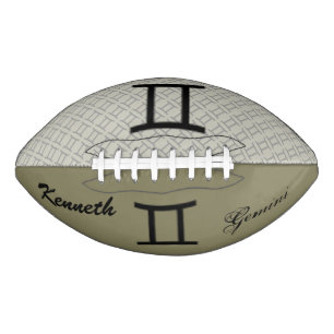 Gemini Zodiac Symbol Standard von Kenneth Yoncich Football