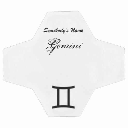Gemini Zodiac Symbol Standard von Kenneth Yoncich Fußball (Flach)