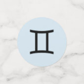 Gemini Zodiac Symbol Standard von Kenneth Yoncich Konfetti (Klein Vorderseite)