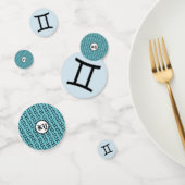 Gemini Zodiac Symbol Standard von Kenneth Yoncich Konfetti (Gruppe)