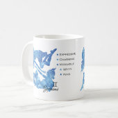 Gemini Zodiac Tasse (Vorderseite Links)