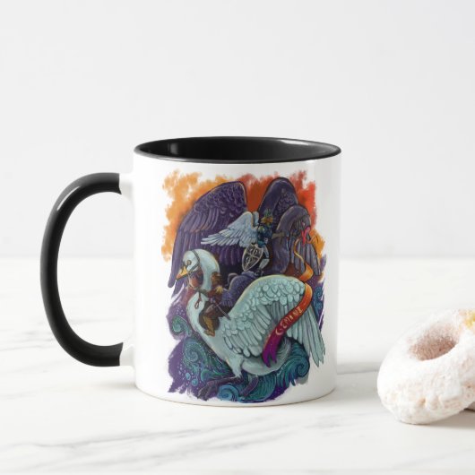 Gemini Zodiac Tasse (Mit Donut)