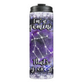 Gemini Zodiac Thermal Tumbler Thermosbecher (Vorderseite)