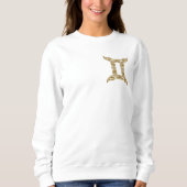 Gemini Zodiac - Tribal Gold Sweatshirt (Vorderseite)