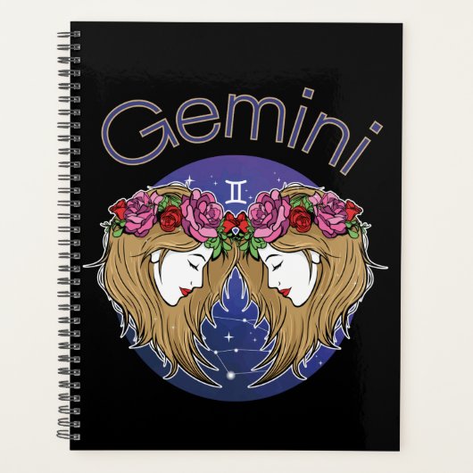 Gemini Zodiac Unterschriftenkalender Planer (Vorderseite)