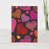 Gemini Zodiac Valentine Card Karte (Rückseite)