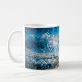 Gemini Zodiac with Twin Children and White Wolves Kaffeetasse (Links)