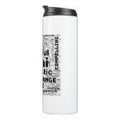 Gemini Zodiac Word Cloud Inspiration Tumblers Thermosbecher (Nach rechts gedreht)