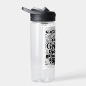 Gemini Zodiac Word Cloud Inspiration Wasserflasche Trinkflasche (Rechts)