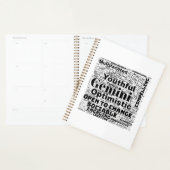 Gemini Zodiac Word Cloud Spiralplaner Planer (Anzeige)