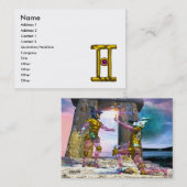 GEMINI Zodiac-Zeichen, Astrologie Visitenkarte (Vorne/Hinten)