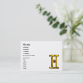 GEMINI Zodiac-Zeichen, Astrologie Visitenkarte (Stehend Vorderseite)