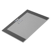 Gemini Zodiac-Zeichen auf Holzkohlefaser Print Notizblock (angewinkelt)