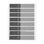 Gemini Zodiac-Zeichen auf Holzkohlefaser Print Rundum-Adressaufkleber (Bogen)