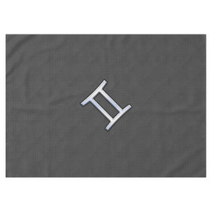 Gemini Zodiac-Zeichen auf Holzkohlefaser Print Tischdecke