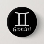 "Gemini" Zodiac-Zeichen Button (Vorderseite)