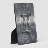 Gemini Zodiac-Zeichen für Industriestahl Fotoplatte (Seite)