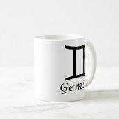 "Gemini" Zodiac-Zeichen Kaffeetasse (VorderseiteRechts)