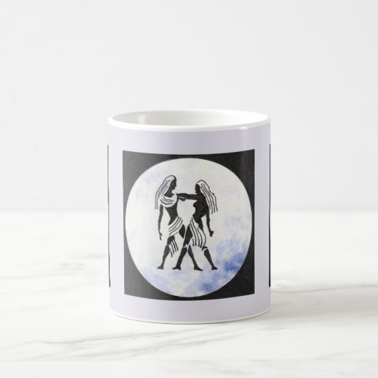 Gemini - Zodiac-Zeichen Kaffeetasse (Mittel)