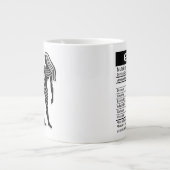 Gemini Zodiac-Zeichen mit Nährwerteinflüssen, Jumbo-Tasse (Vorderseite)