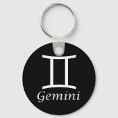 "Gemini" Zodiac-Zeichen Schlüsselanhänger (Vorderseite)