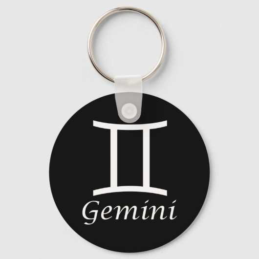 "Gemini" Zodiac-Zeichen Schlüsselanhänger (Vorderseite)