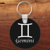 "Gemini" Zodiac-Zeichen Schlüsselanhänger (Vorderseite)