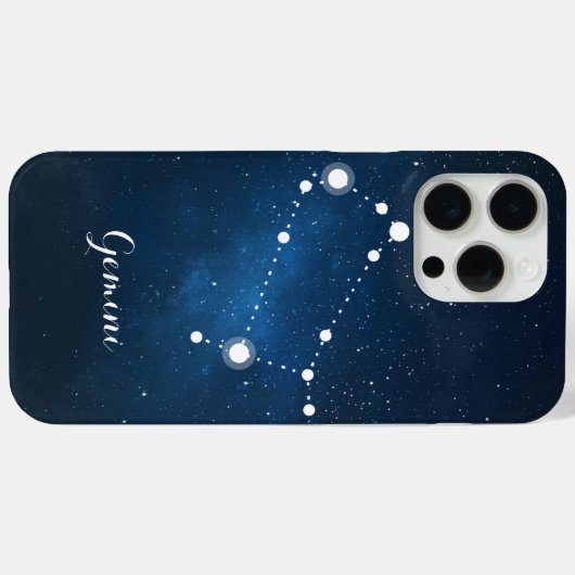 Gemini Zodiac-Zeichenkonstellation Case-Mate iPhone Hülle (Rückseite (Horizontal))