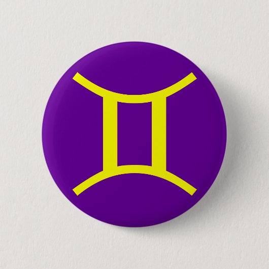 GEMINI, ZODIACAL SIGN BUTTON (Vorderseite)