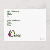 Gemini zodiale Merkmale Postkarte (Rückseite)