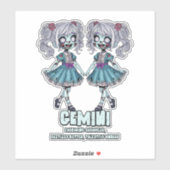 Gemini Zombies Aufkleber (Blatt)