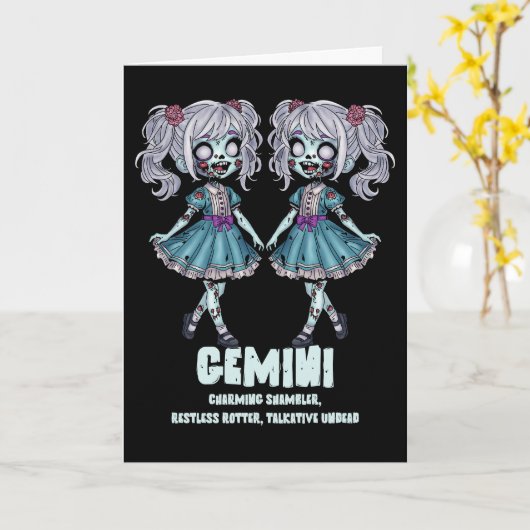 Gemini Zombies Karte (Gelbe Blume)