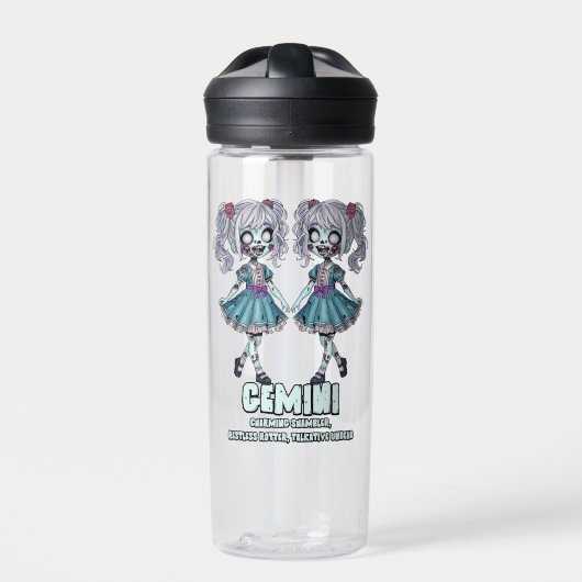 Gemini Zombies Trinkflasche (Vorderseite)