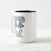 Gemini Zombies Zweifarbige Tasse (Vorderseite Links)