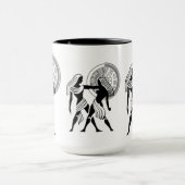 Gemini-Zwillinge griechischen Stils Zodiac Chart Tasse (Zentrum)