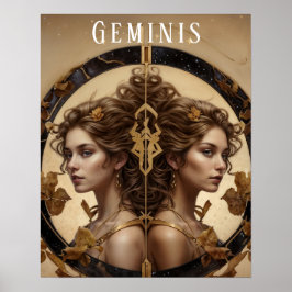 Geminis Female Astrologisches Poster