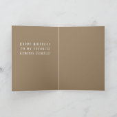 Geminis Female Birthday Card Feiertagskarte (Innenseite)
