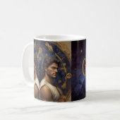 Geminis Male Astrologische Tasse (Vorderseite Links)