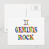 Geminis Rock Postkarte (Vorne/Hinten)