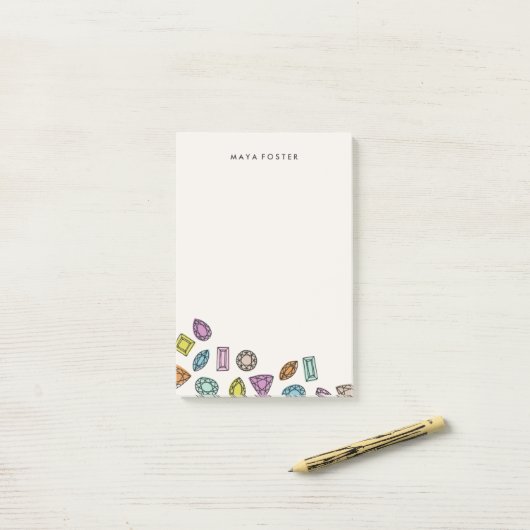 Gemis (groß) - Elfenbein Post-it Klebezettel (Auf Schreibtisch)