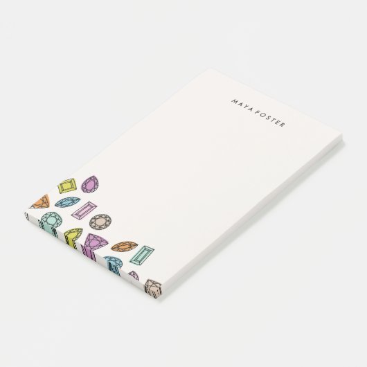 Gemis (groß) - Elfenbein Post-it Klebezettel (angewinkelt)