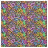 Gemisch-Paisley-Gold Stoff (Muster)