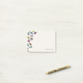 Gemische (klein) - Elfenbein Post-it Klebezettel (Auf Schreibtisch)