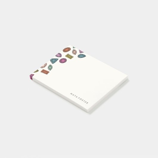 Gemische (klein) - Kohle Post-it Klebezettel (angewinkelt)