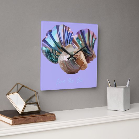 Gemische Quadratische Wanduhr (Büro)