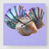 Gemische Quadratische Wanduhr (Vorderseite)