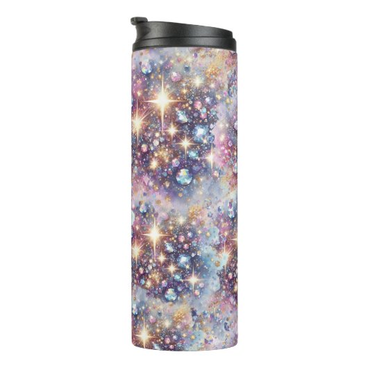 Gemische und Glitzer, lila blau und rosa Thermosbecher (Nach rechts gedreht)