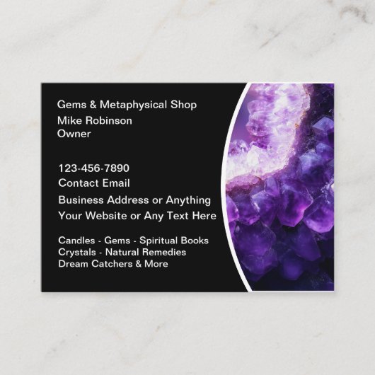 Gemische und metaphysische Visitenkarten Visitenkarte (Vorderseite)